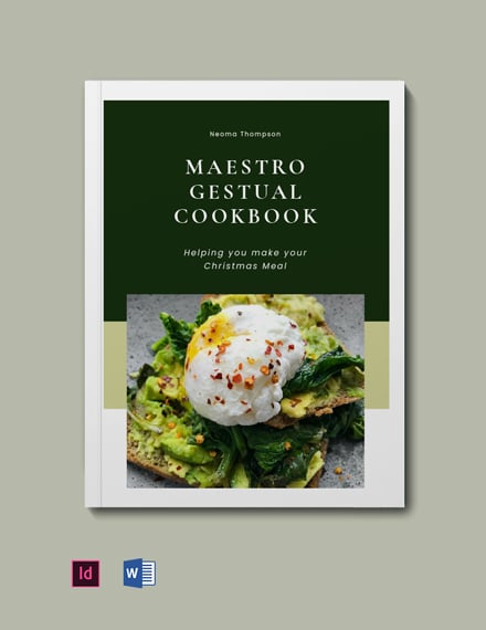 FREE Elegant Fundraiser Cookbook Template in InDesign Word PDF
