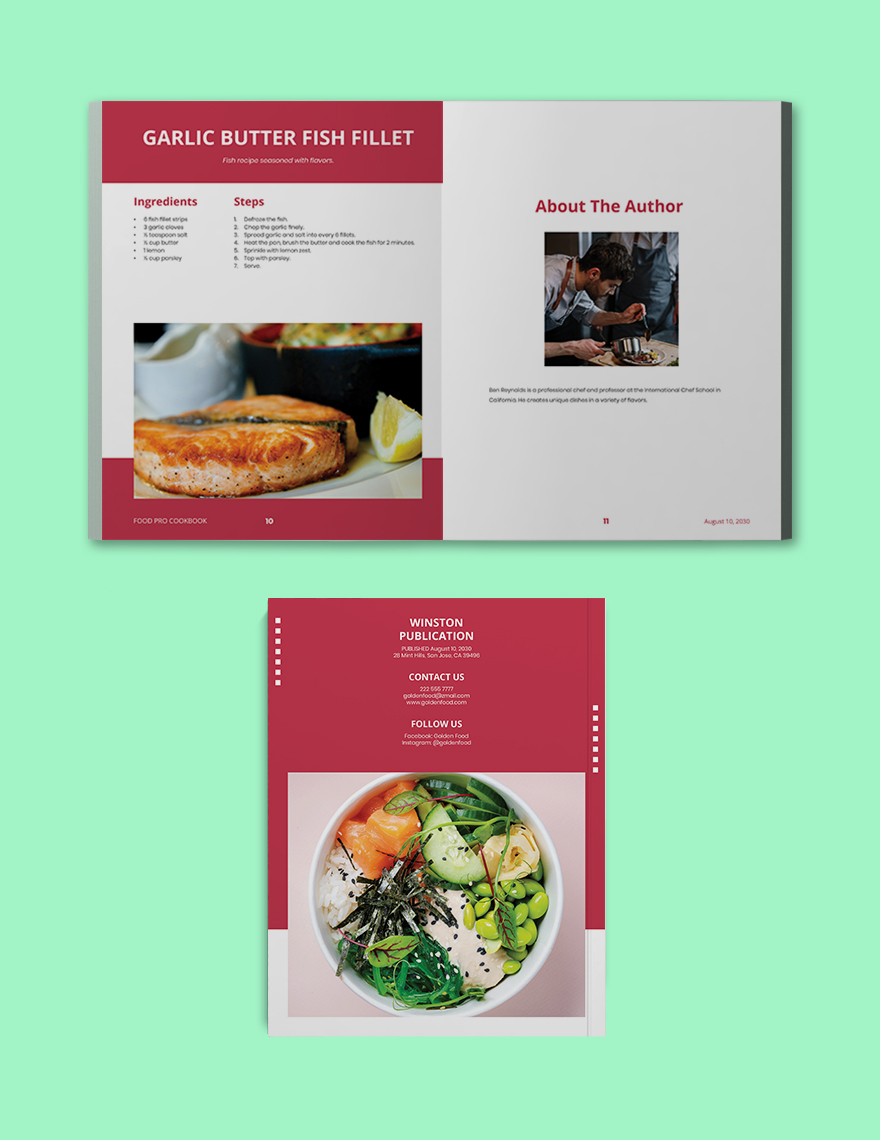 Modern Sales Cookbook Template