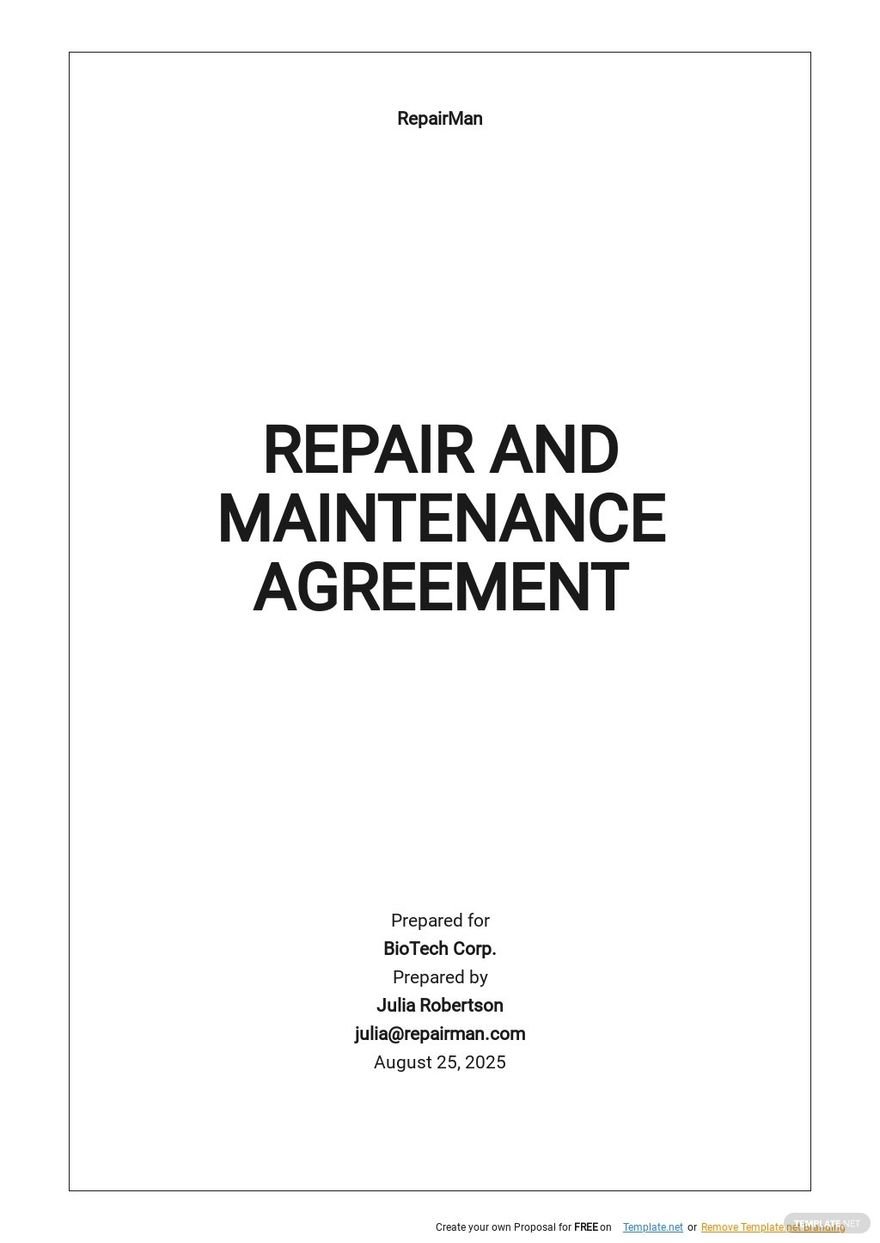 Repair And Maintenance Agreement Template.jpe