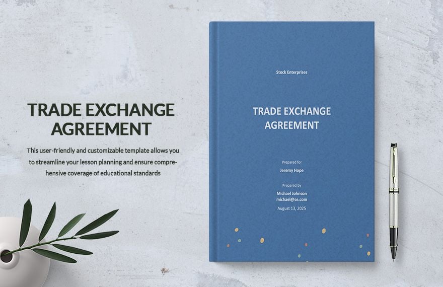 Trade Exchange Agreement Template