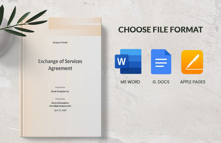 Exchange of Services Agreement Template 
