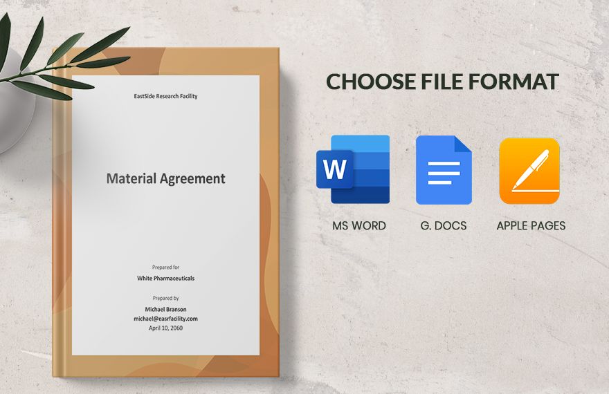Material Agreement Template 