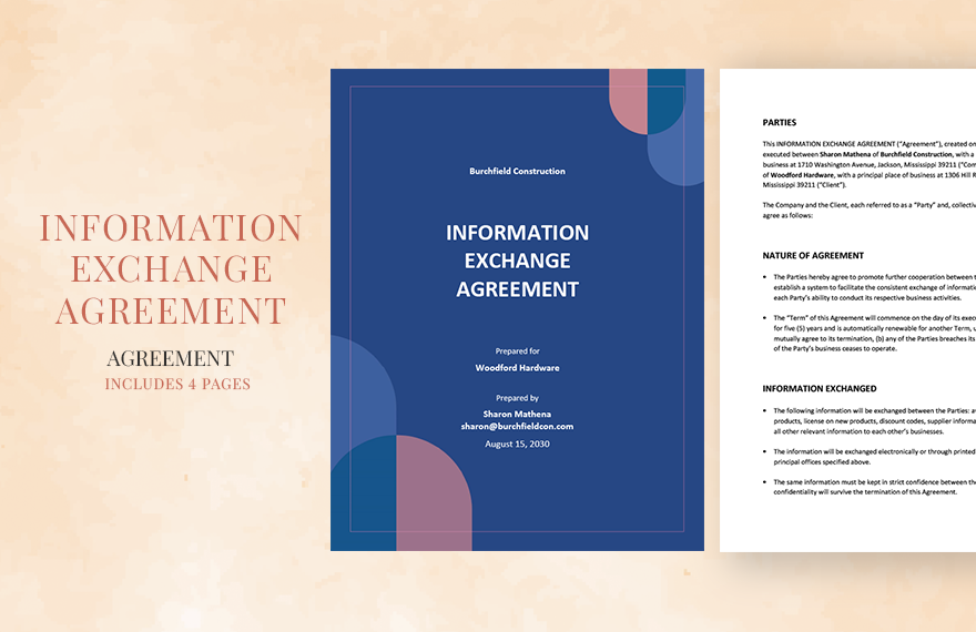 Information Exchange Agreement Template