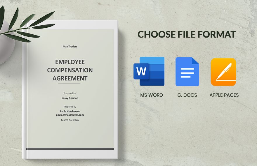 Employee Compensation Agreement Template
