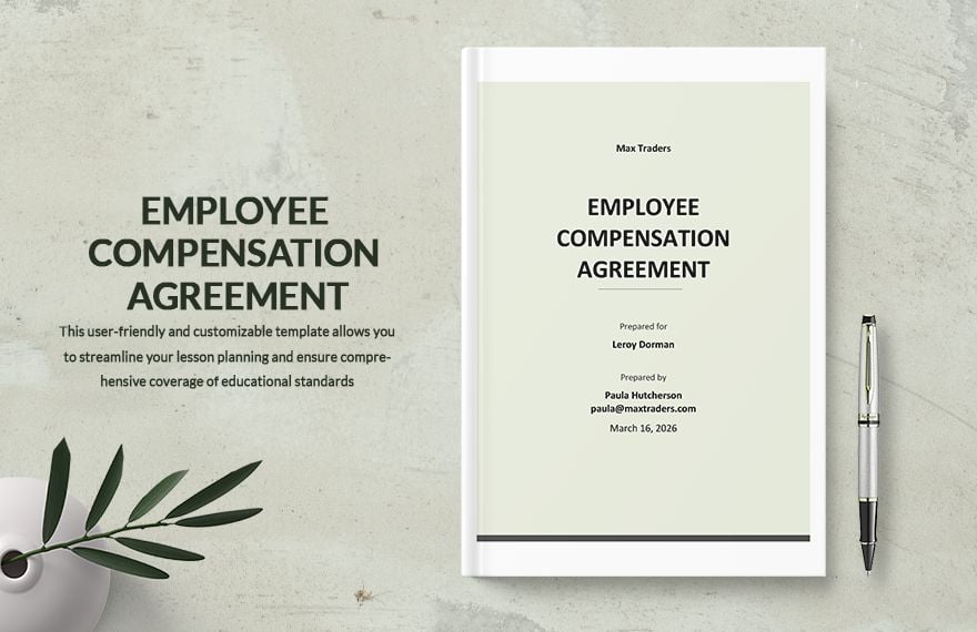 Employee Compensation Agreement Template