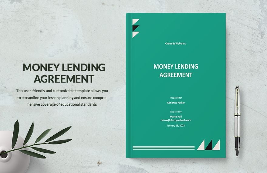 Simple Money Lending Agreement Template
