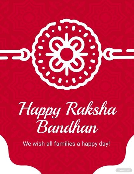 Free Happy Raksha Bandhan Flyer Template