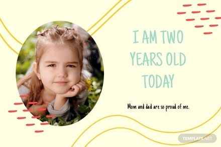 Baby Age Milestone Card Template