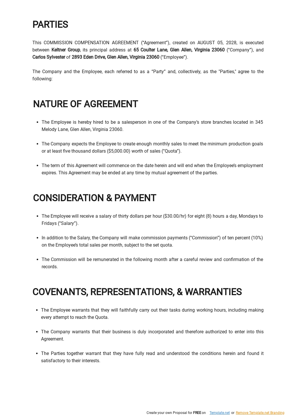 intellectual property photography contract template