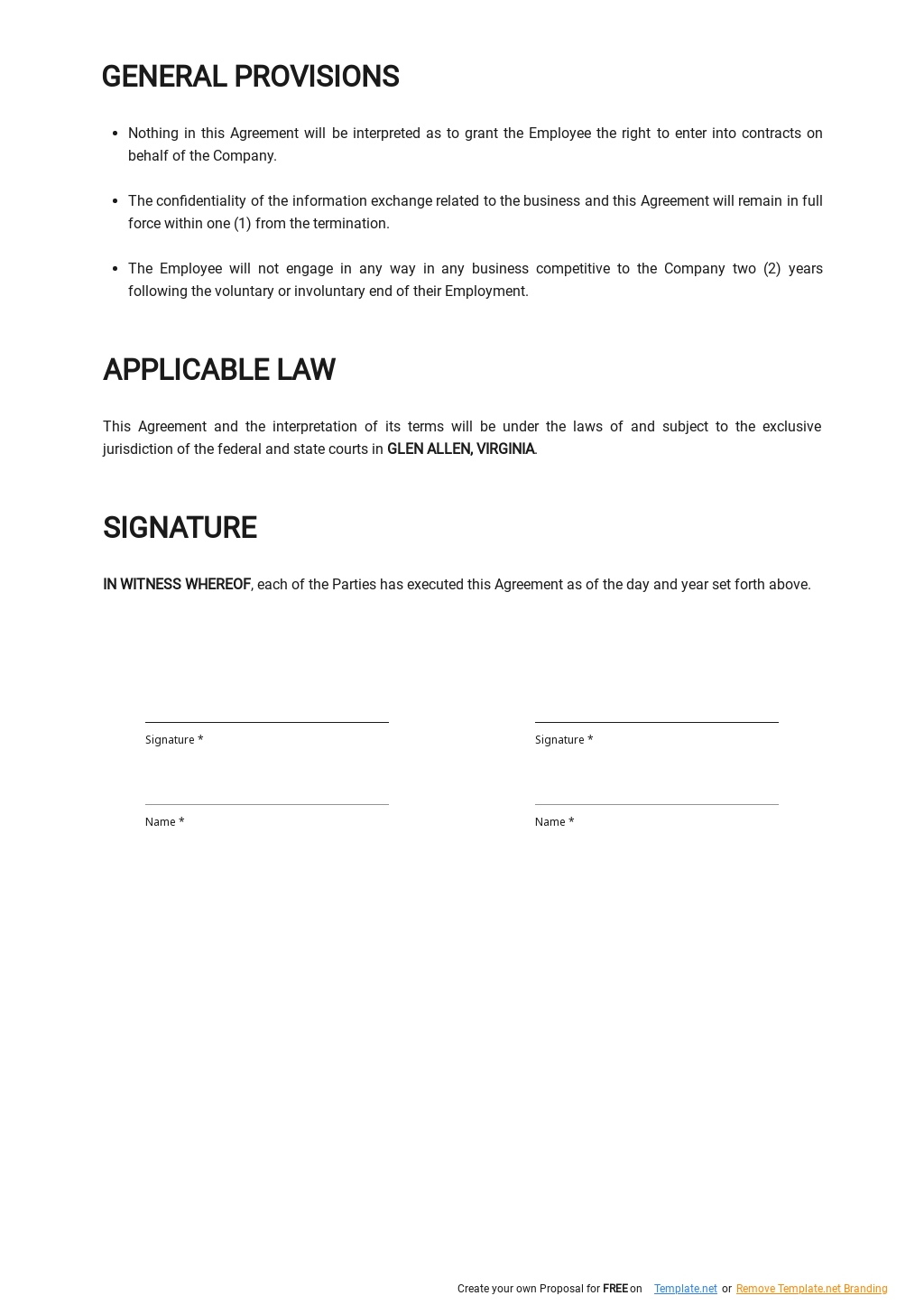 basic photography contract template restaurant