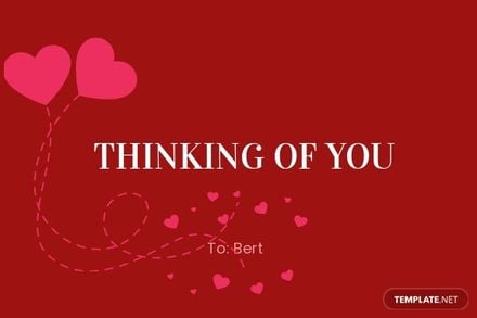 Thinking of You Card Template For Men