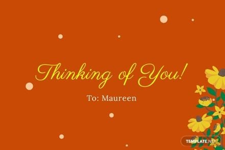 Inspirational Thinking of You Card Template in Word, Google Docs, Illustrator, PSD, Apple Pages, Publisher