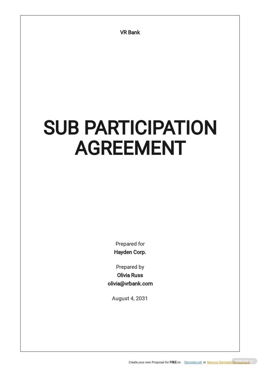 Sub Participation Agreement Template.jpe