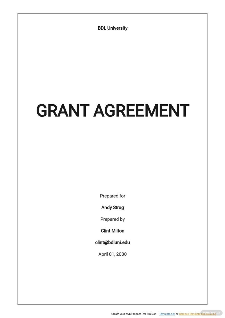 grant writing services agreement