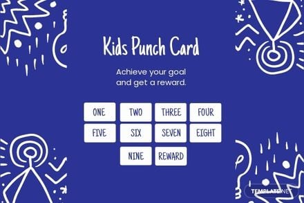 Kids Punch Card Template