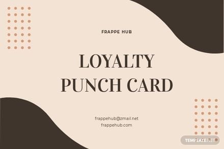 Frequent Customer Punch Card Template