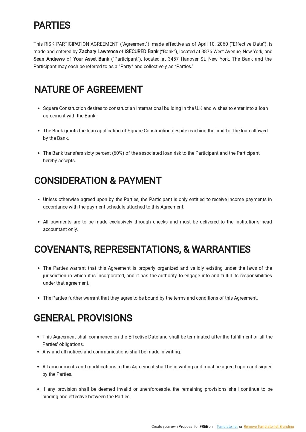 Risk Participation Agreement Template  1.jpe