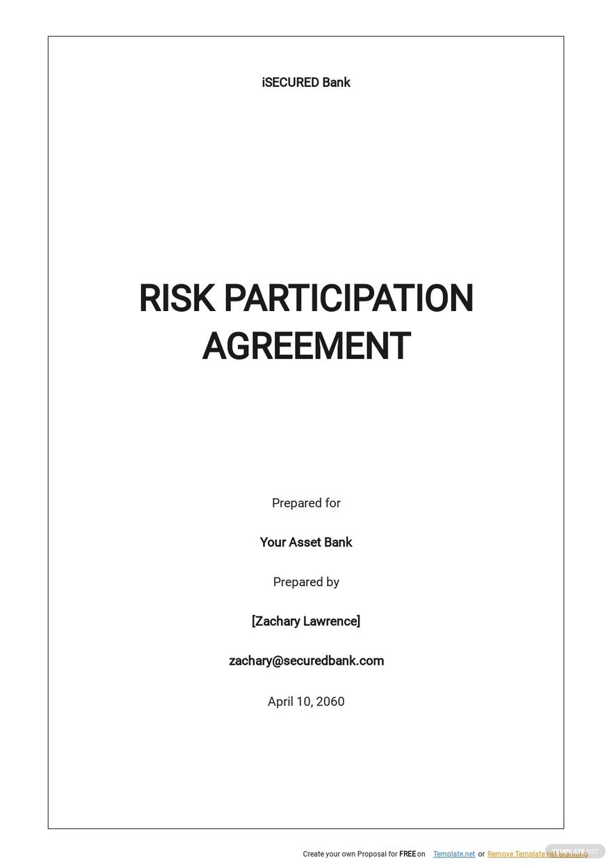 Risk Participation Agreement Template .jpe