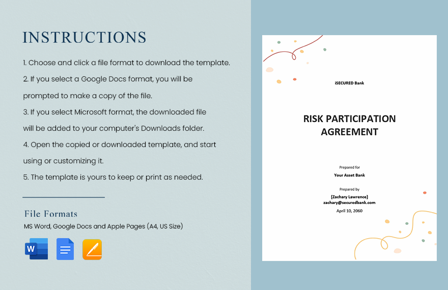 Risk Participation Agreement Template 