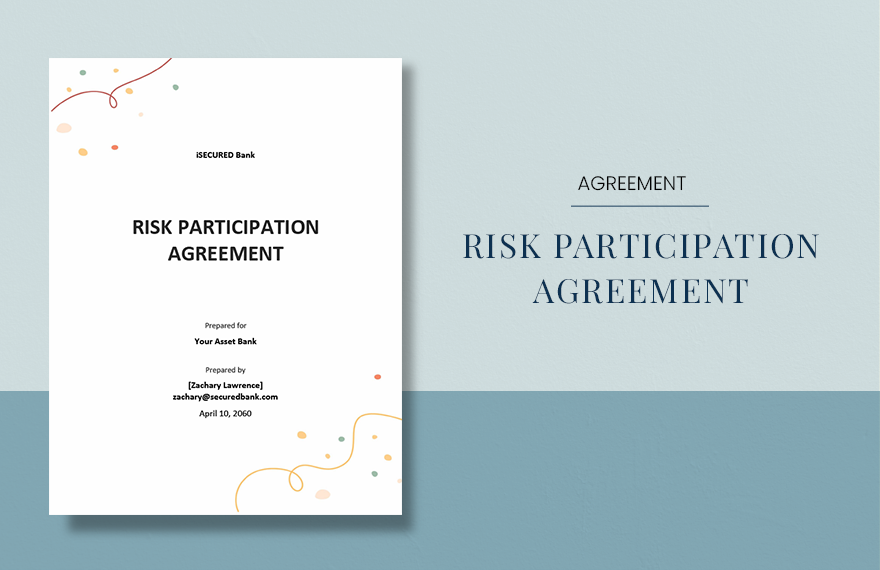 Risk Participation Agreement Template  in Word, Google Docs, Apple Pages