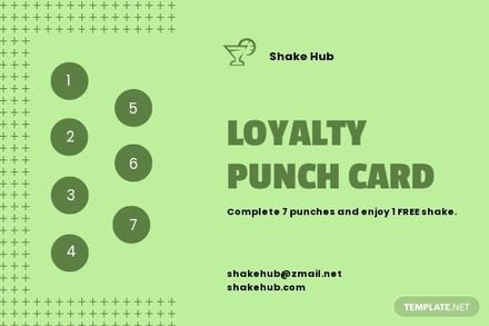 Free Punch Card Template