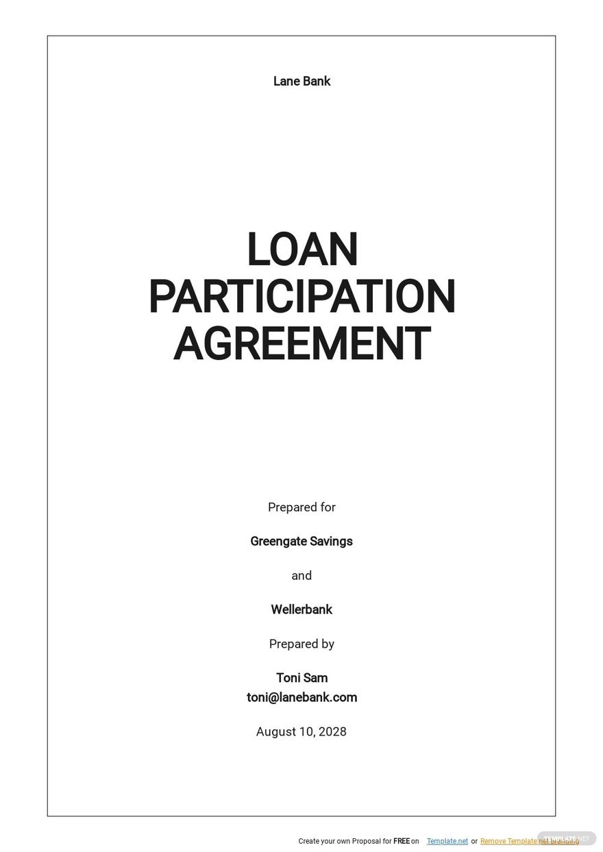 Loan Participation Agreement Template.jpe