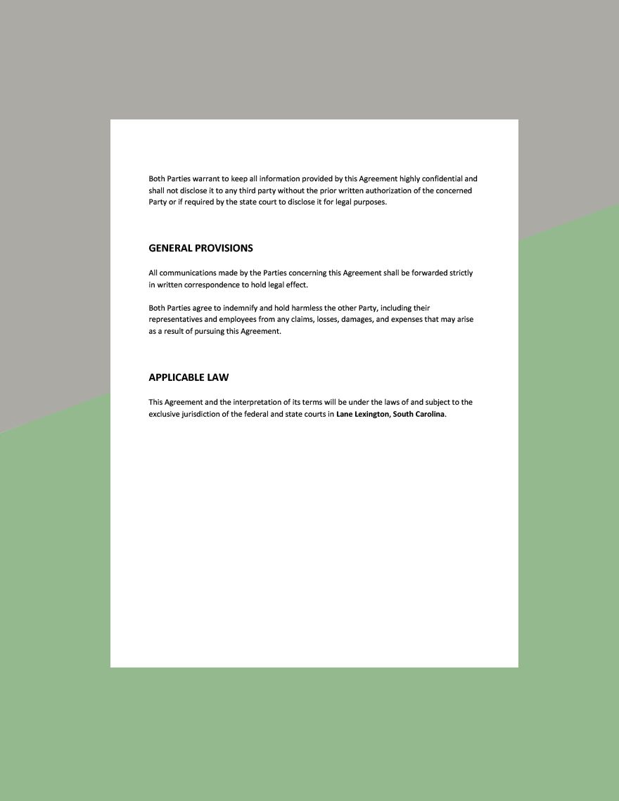 Grant Writing Agreement Template