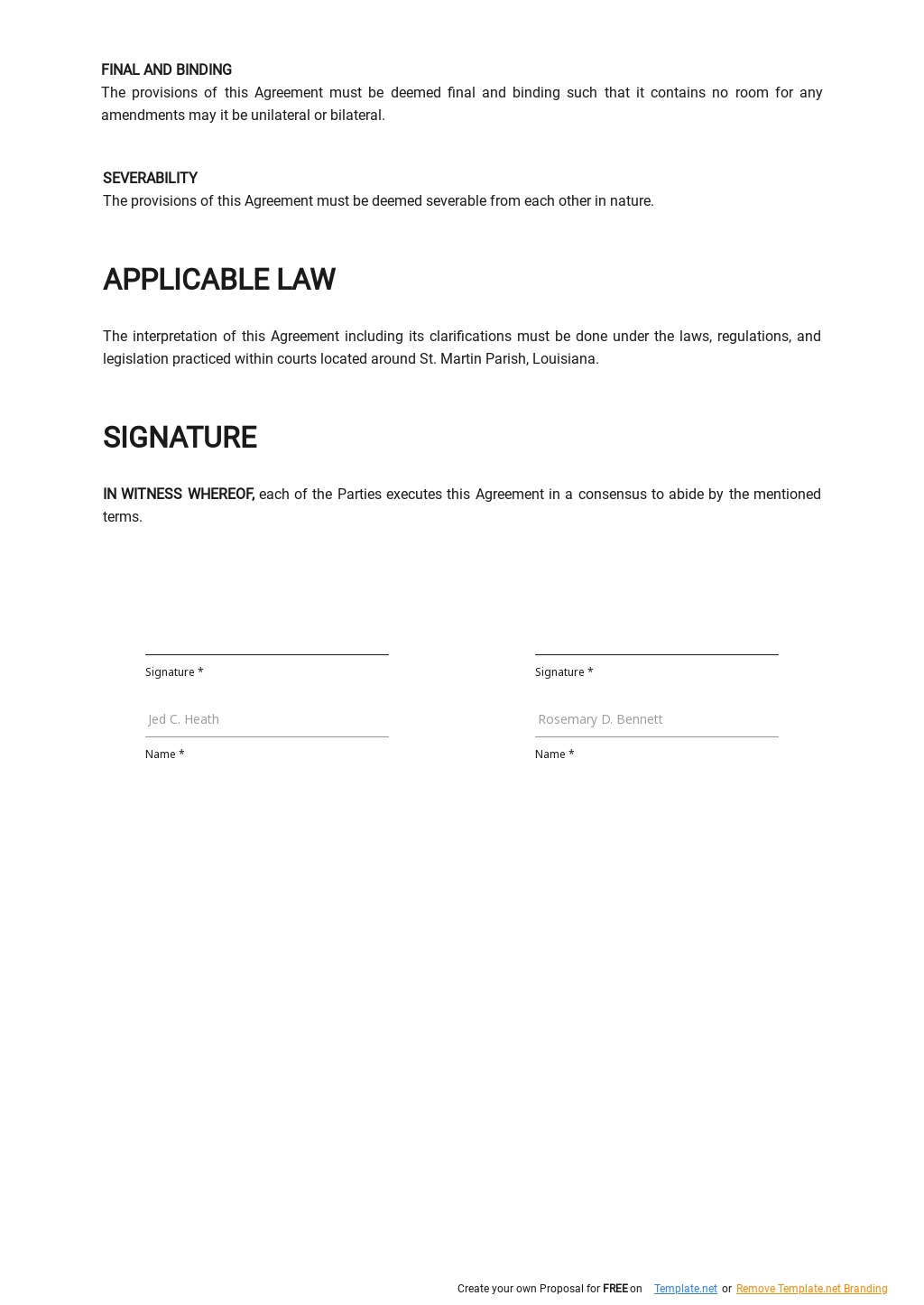Individual Flexibility Agreement Template - Google Docs, Word Within individual flexibility agreement template