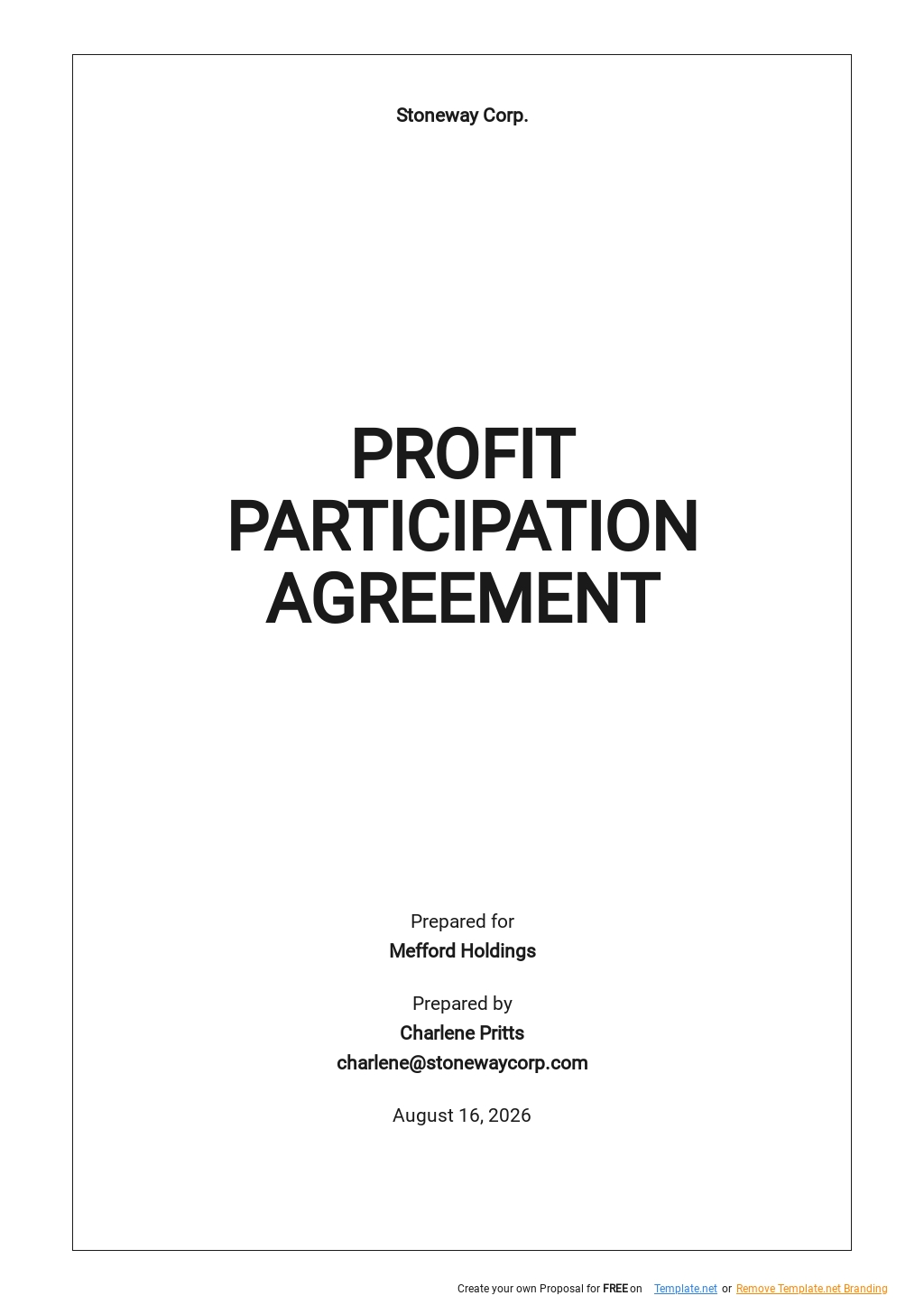 Profit Participation Agreement Template.jpe