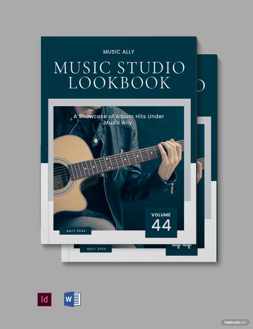 Music Studio Lookbook Template