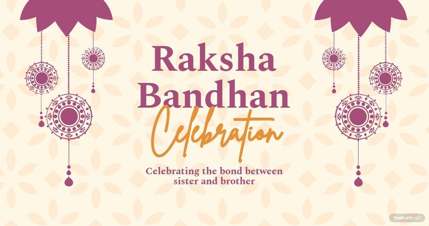 Modern Raksha Bandhan Facebook Post Template