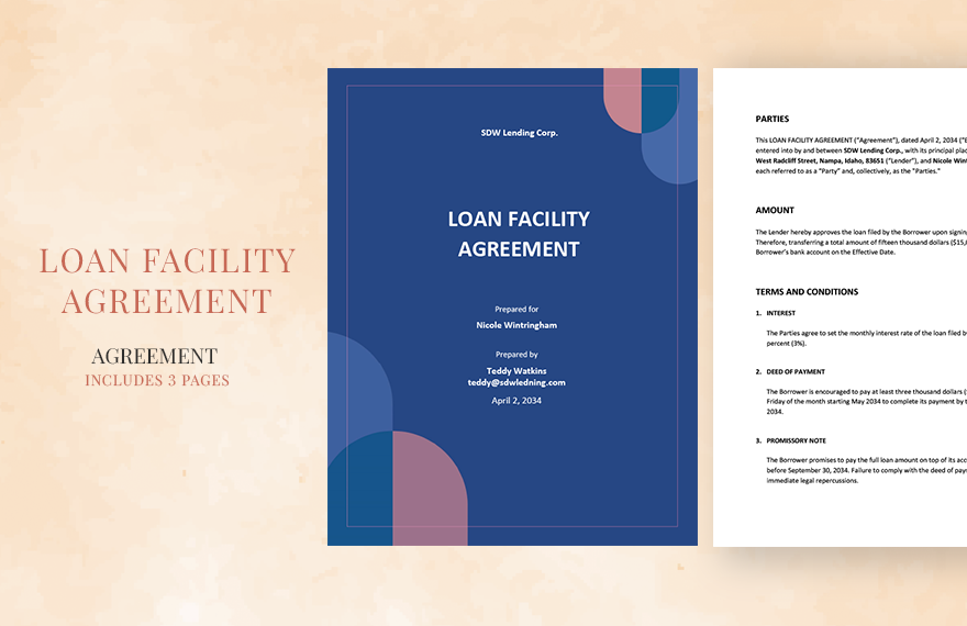 Loan Facility Agreement Template