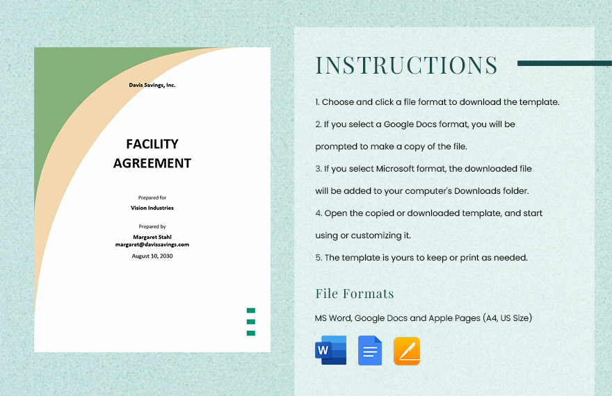 Facility Agreement Template