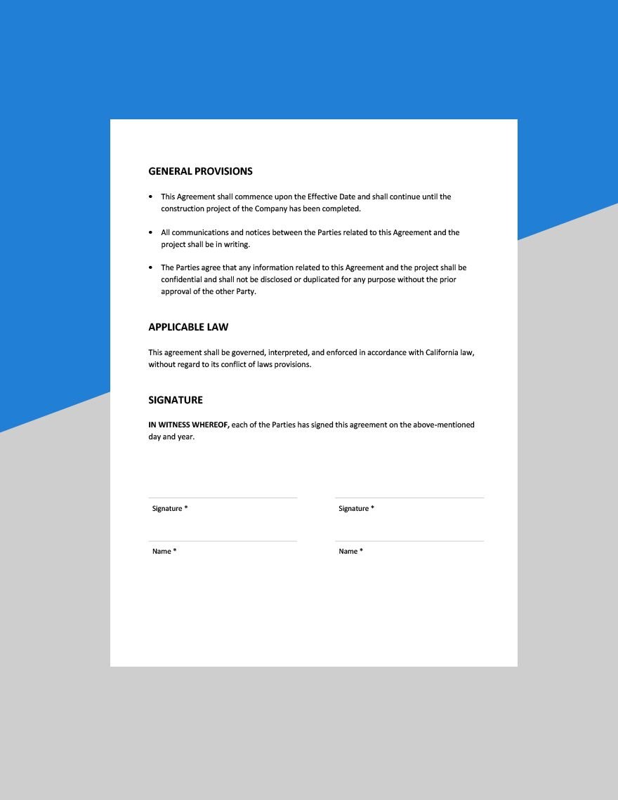 Financial Advisory Agreement Template in PDF Word Google Docs Pages