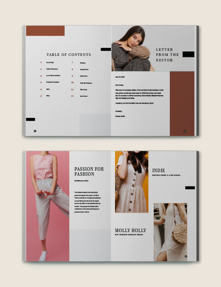 Creative Studio Lookbook Template - InDesign, Word | Template.net