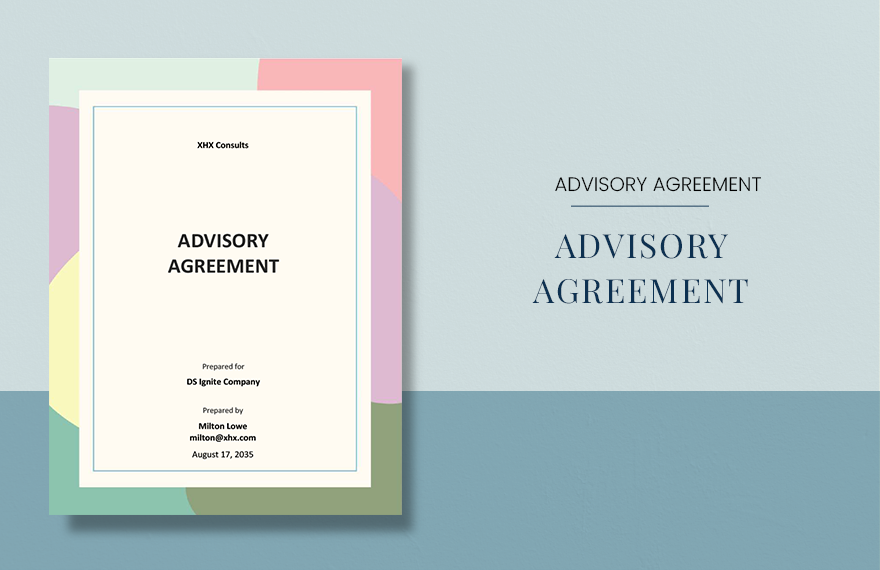 Advisory Agreement Template