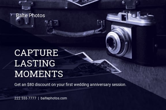 Professional Photography Postcard Template