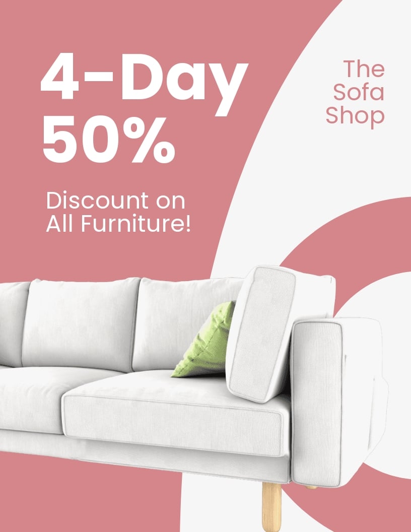 Furniture Sale Promotion Flyer Template