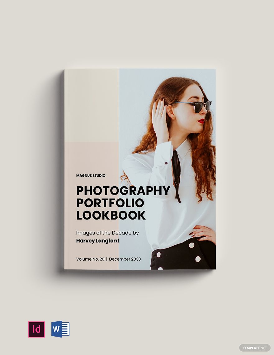 Photography Portfolio Lookbook Template in Word, InDesign