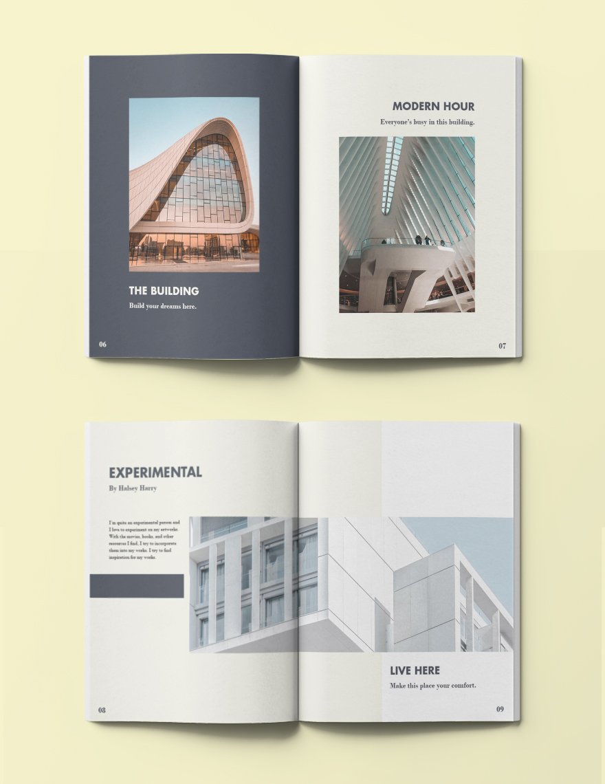 Architecture Portfolio Lookbook Template