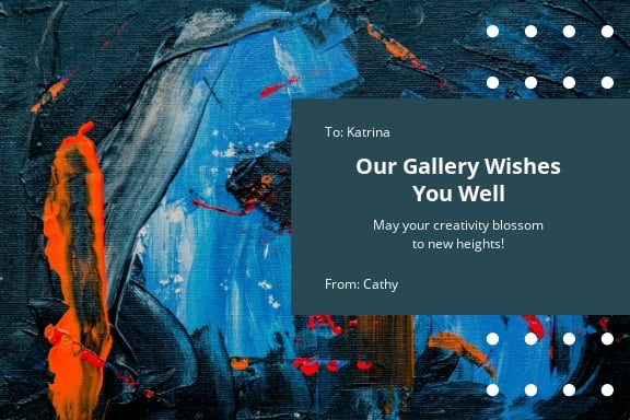 Art Show Postcard Template