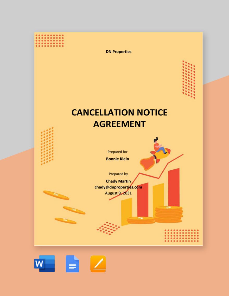 Cancellation Notice Agreement Template