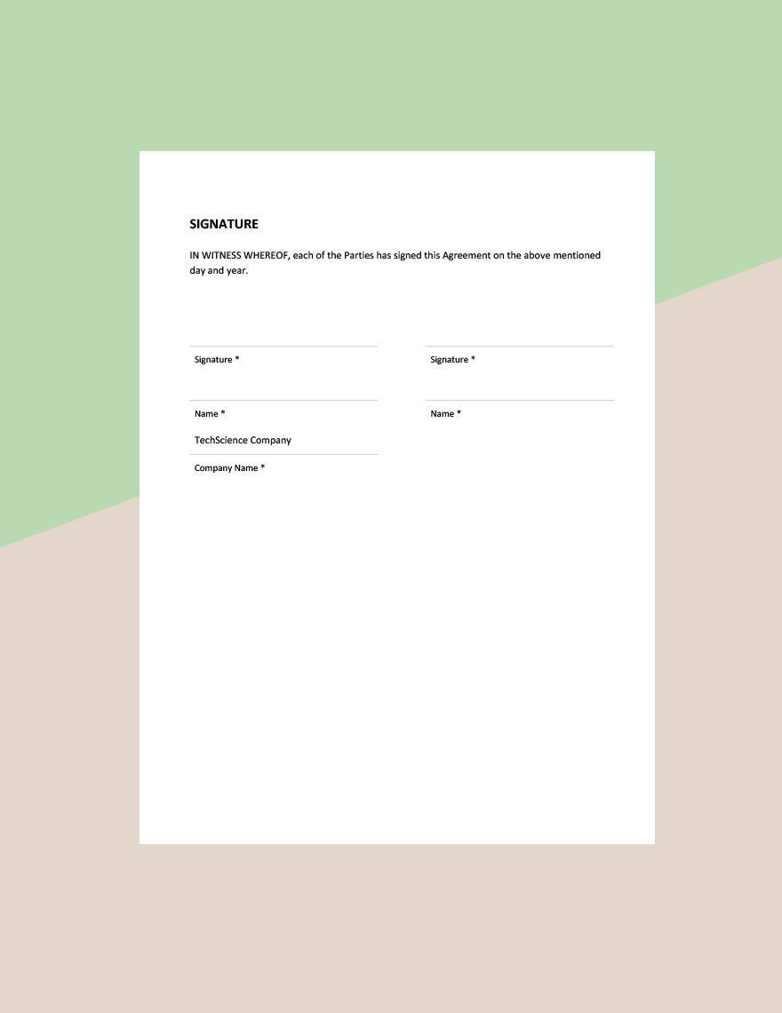 Contract Laboratory Quality Agreement Template 