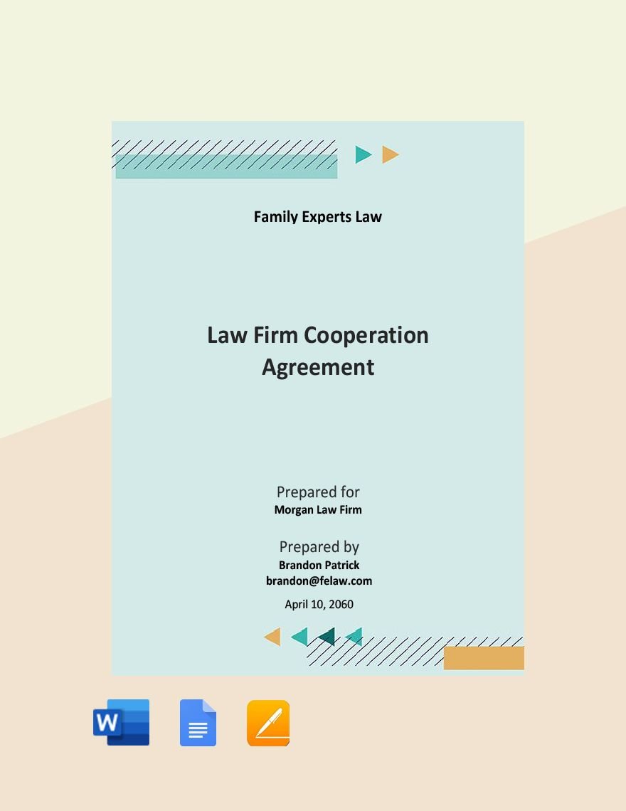 Law Firm Cooperation Agreement Template 