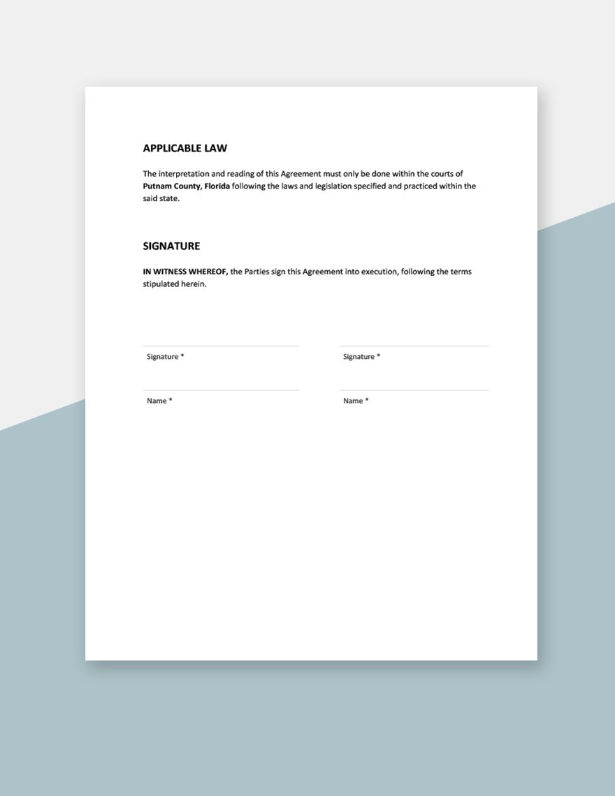 Horse Facility Lease Agreement Template in Word Google Docs Pages