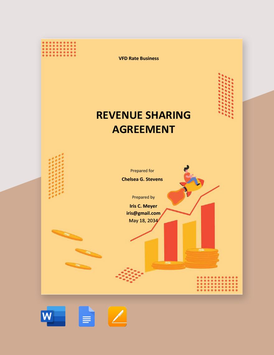 Revenue Sharing Agreement Template in Word, PDF, Google Docs, Pages - Download | Template.net