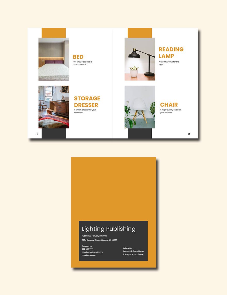 Home And Furniture Lookbook Template