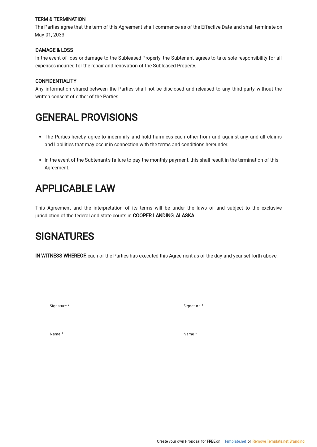 Sublease Office Space Agreement Template 2.jpe