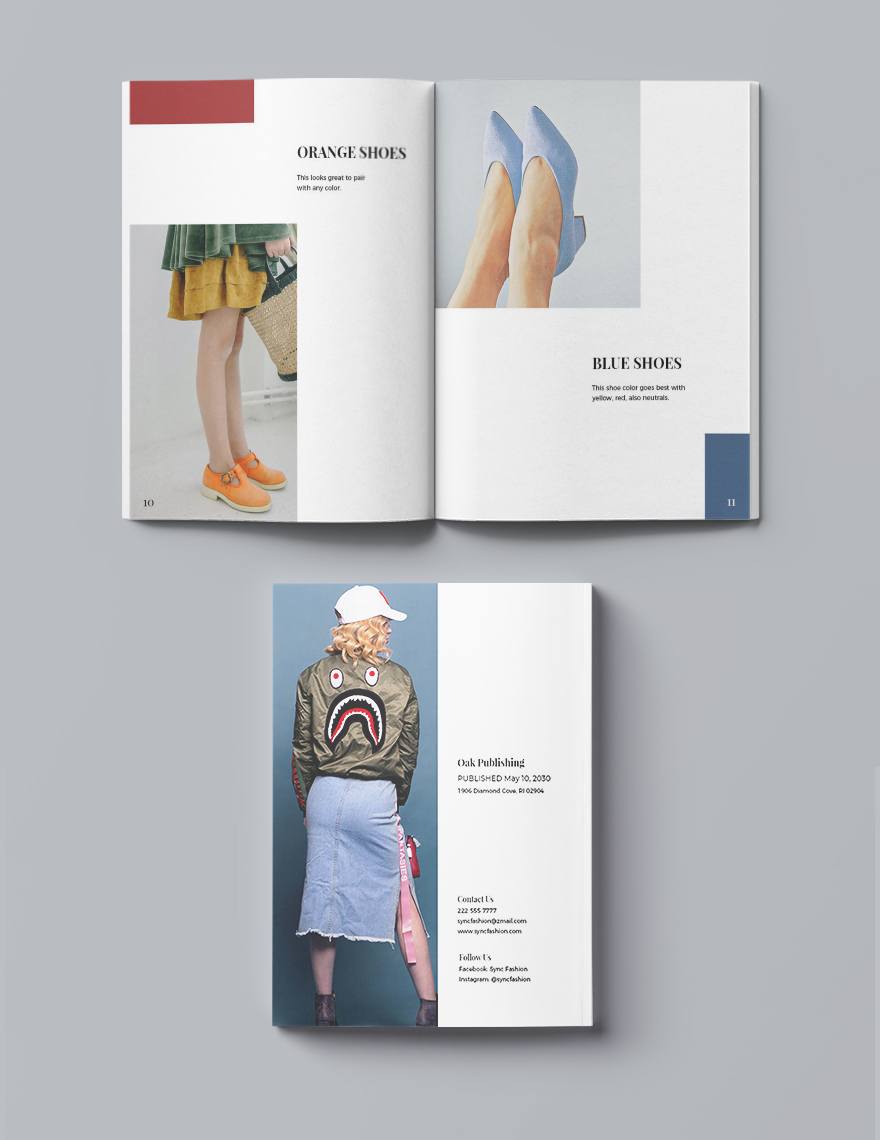 Delior Editorial Fashion Lookbook template in Word, InDesign - Download ...