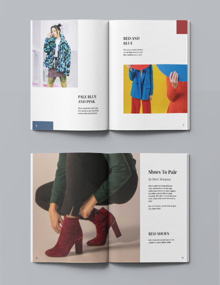 Delior Editorial Fashion Lookbook template in InDesign, Word | Template.net